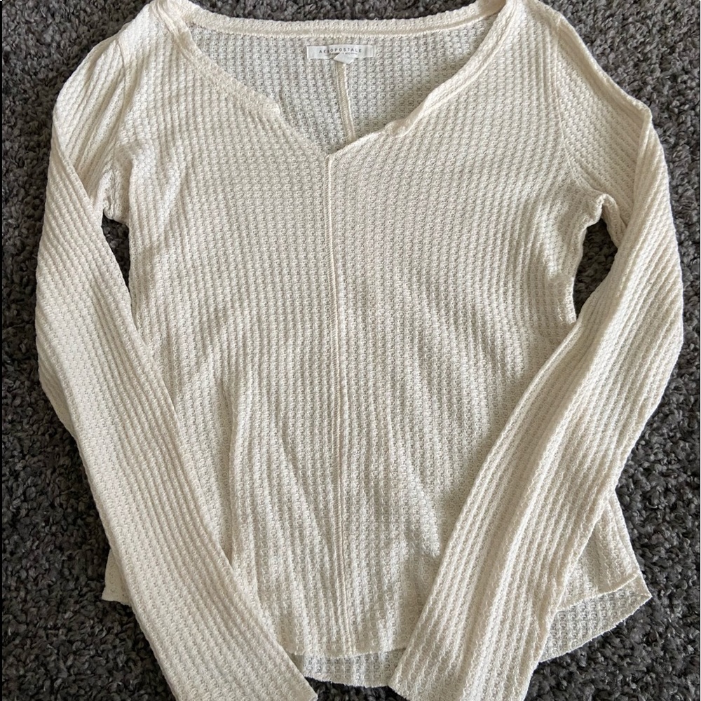 cream sweater